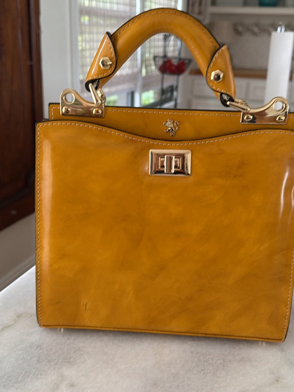 Pratesi ~ Anna Maria Luisa de' Medici Hand Bag ~ BEAUTIFUL 🧡 - Picture 3 of 14